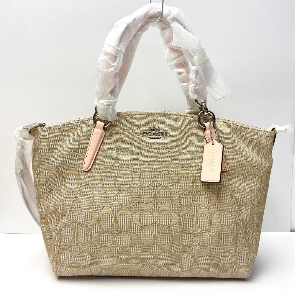 Coach Signature Jacquard Small Kelsey Satchel